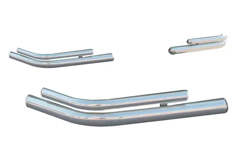 Задні подвійні куточки AK003-double (2 шт., нерж) для Mercedes ML W163 1997-2005 рр — Mercedes ML W163 1997-2005 гг. DianaParts