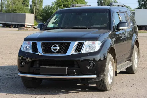 Передній захист ST008 (нерж) для Nissan Navara 2006-2015 рр — Nissan Navara 2006-2015 гг. DianaParts
