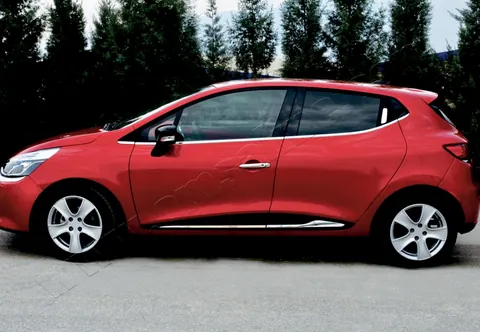 Молдинг дверний З поглибленням (4 шт, нерж) для Renault Clio IV 2012-2019 рр — Renault Clio IV 2012-2019 гг. DianaParts
