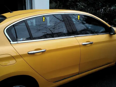 Верхня окантовка вікон (нерж) для Fiat Tipo Cross 2021- рр — Fiat Tipo Cross 2021- гг. DianaParts