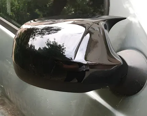 Накладки на дзеркала BMW-Style (2 шт) V-2 для Dacia Duster 2008-2018 рр — Dacia Duster 2008-2018 гг. DianaParts