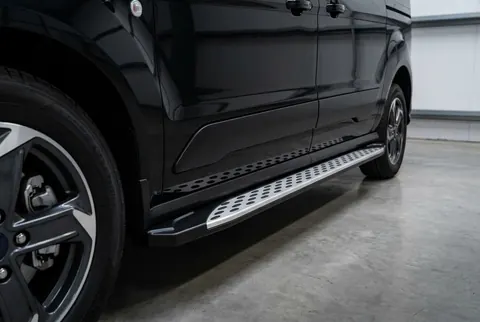Бокові пороги Shining V1 (2 шт., Алюміній) для Volkswagen Caddy 2020- рр — Volkswagen Caddy 2020- гг. DianaParts