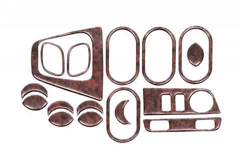 Накладки на панель Дерево для Dacia Lodgy 2012-2022 рр — Dacia Lodgy 2012-2022 гг. DianaParts