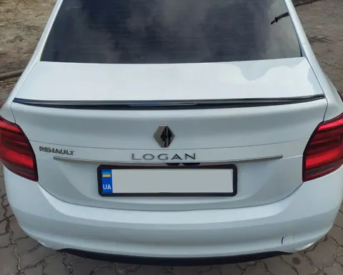 Спойлер LIP (Sunplex, чорний) (118,5см *5,5см) для Dacia Logan II 2013-2022 рр — Dacia Logan II 2013-2022 гг. DianaParts