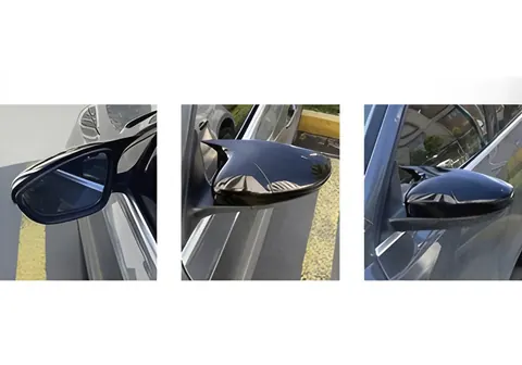 Накладки на дзеркала без вирізу під поворот BMW-style (2 шт) для Hyundai I-30 2012-2017 рр — Hyundai I-30 2012-2017 гг. DianaParts