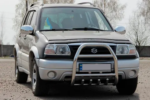 Кенгурятник QT007 (нерж) для Suzuki Vitara 1998-2006 рр — Suzuki Vitara 1998-2006 гг. DianaParts