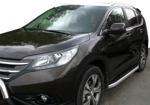 Бокові пороги Fullmond (2 шт., алюм.) для Honda CRV 2012-2016 рр — Honda CRV 2012-2016 гг. DianaParts