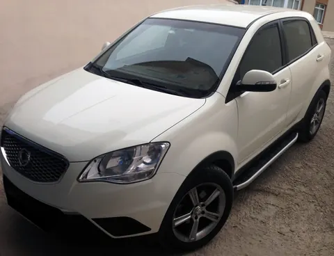 Бокові пороги Fullmond (2 шт., алюміній) для SsangYong Korando 2010-2019 рр — SsangYong Korando 2010-2019 гг. DianaParts