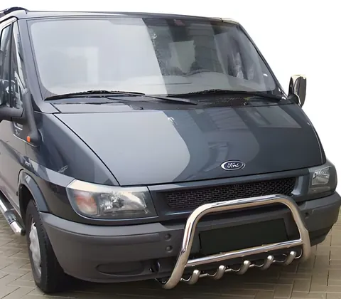 Кенгурятник WT003 (2000-2006, нерж.) для Ford Transit рр — Ford Transit 2000–2014 гг. DianaParts