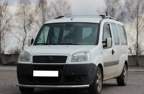Передній захист ST008 (нерж) для Fiat Doblo I 2001-2005 рр — Fiat Doblo I 2001-2005 гг. DianaParts