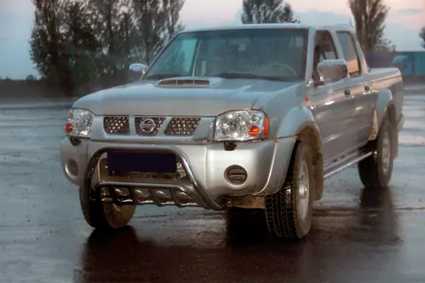 Кенгурятник WT002 (нерж) для Nissan NP300 1999-2015 рр — Nissan NP300 1999-2015 гг. DianaParts