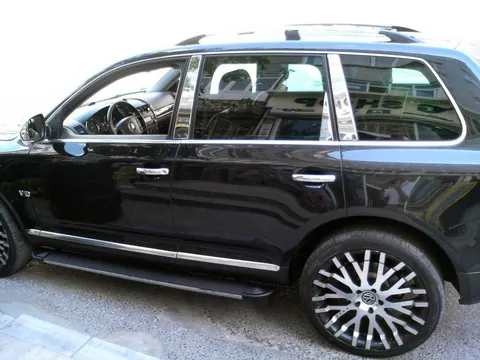 Накладки на стійки (8 шт, нерж) Carmos - Турецька сталь для Volkswagen Touareg 2010-2018 рр — Volkswagen Touareg 2010-2018 гг. DianaParts