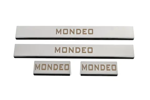 Накладка на пороги (4 шт, нерж) для Ford Mondeo 2014-2022 рр — Ford Mondeo 2014-2022 гг. DianaParts