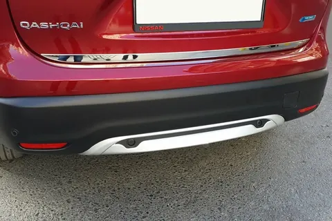 Кромка багажника (нерж.) OmsaLine - Італійська нержавійка для Nissan Qashqai 2014-2021 рр — Nissan Qashqai 2014-2021 гг. DianaParts
