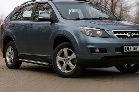 Бокові пороги OEM V2 (2 шт, алюміній) для BYD S6 2010-2016 рр — BYD S6 2010-2016 гг. DianaParts