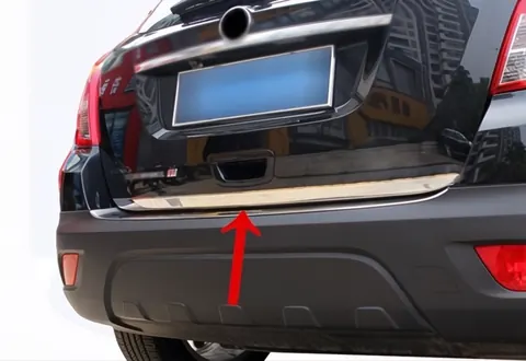 Кромка багажника (нерж.) Carmos - Турецька сталь для Opel Mokka 2012-2021 рр — Opel Mokka 2012-2021 гг. DianaParts