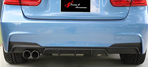 Задній дифузор DPT V-1 (для M Performance, чорний глянець) для BMW 3 серія F30/F31 2012-2019 рр — BMW 3 серия F30/F31 2012-2019 гг. DianaParts