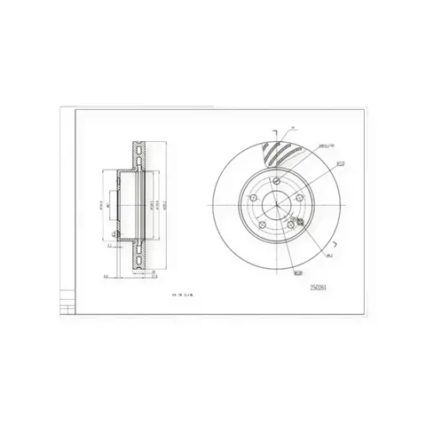 Диск гальмівний Mercedes-Benz E-Class (W211, 212) передній (d295x28mm) HART — Гальмівна система DianaParts