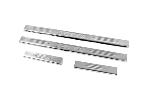 Накладки на пороги Carmos V2 (4 шт, нерж) для Volkswagen Jetta 2006-2011 рр — Volkswagen Jetta 2006-2011 гг. DianaParts