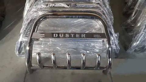 Кенгурятник RNDT.09.F1-58.6 (нерж.) для Renault Duster 2008-2017 рр — Renault Duster 2008-2017 гг. DianaParts