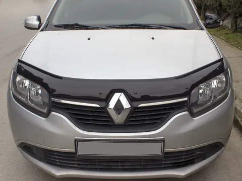 Дефлектор капоту (EuroCap) для Renault Logan II 2013-2022 рр — Renault Logan II 2013-2022 гг. DianaParts