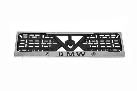 Рамка під номер хром BMW (1 шт, нержавіюча сталь) для BMW — BMW DianaParts