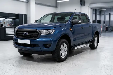Бокові пороги Shining V1 (2 шт., Алюміній) для Ford Ranger 2011-2022 рр — Ford Ranger 2011–2022 гг. DianaParts