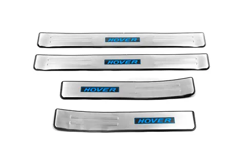 Накладки на пороги Libao LED (4 шт, нерж) для GreatWall Haval H6 2011- рр — GreatWall Haval H6 2011- гг. DianaParts