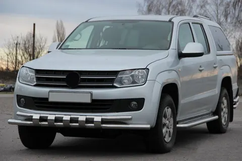 Передній захист ST015 (нерж) для Volkswagen Amarok 2010-2022 рр — Volkswagen Amarok 2010-2022 гг. DianaParts