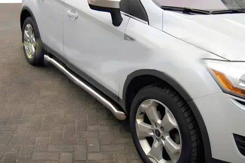 Бічні труби (2 шт., Нерж.) для Ford Kuga 2008-2013 рр — Ford Kuga 2008-2013 гг. DianaParts