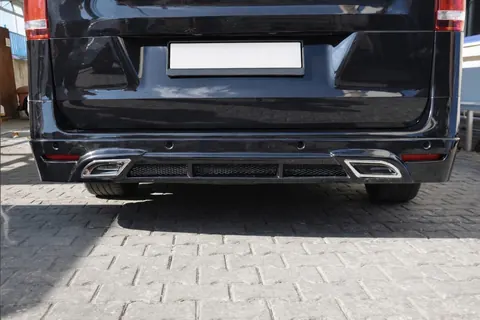 Накладка на задній бампер V2 (під фарбування) для Mercedes Vito/V-class W447 2014- рр — Mercedes Vito/V-class W447 2014- гг. DianaParts