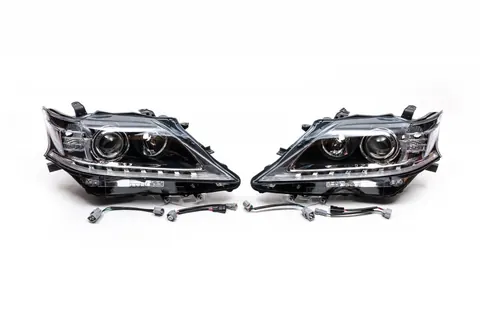 Передня оптика (2 шт, рестайлінг) для Lexus RX 2009-2015 рр — Lexus RX 2009-2015 гг. DianaParts