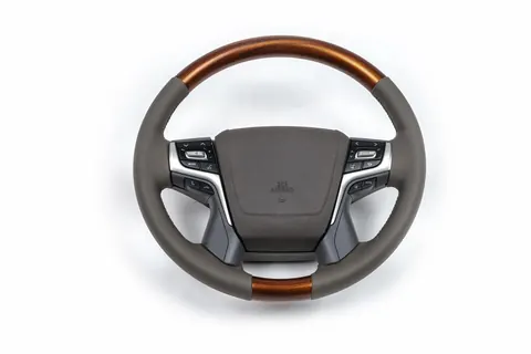 Кермо в зборі (світле дерево) для Toyota Land Cruiser 200 2007-2021 рр — Toyota Land Cruiser 200 2007-2021 гг. DianaParts