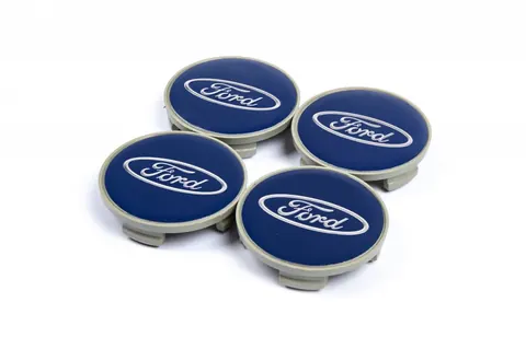 Ковпачки на диски 54.5/50мм сині (4 шт) для Ford — Ford DianaParts