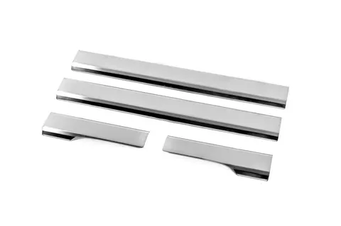 Накладки на внутрішні пороги Carmos V2 (4 шт, нерж.) для Chevrolet Aveo T250 2005-2011 рр — Chevrolet Aveo T250 2005-2011 гг. DianaParts
