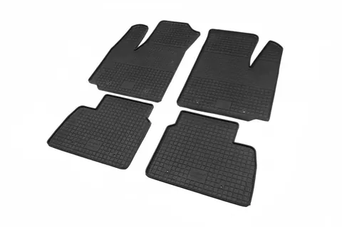 Гумові килимки (4 шт, Polytep) для Fiat Doblo I 2005-2010 рр — Fiat Doblo I 2005-2010 гг. DianaParts