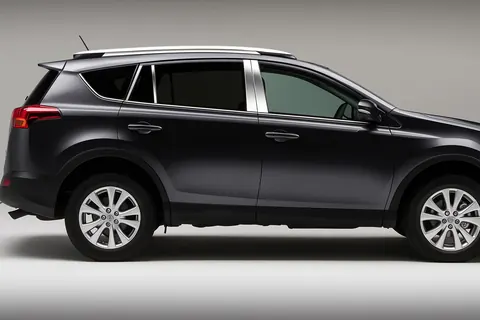 Молдинг дверних стійок (8 шт, нерж) для Toyota Rav 4 2013-2018 рр — Toyota Rav 4 2013-2018 гг. DianaParts