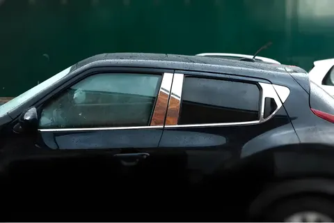 Молдинг дверних стійок Omsa Line (6 шт, нерж) для Nissan Juke 2010-2019 рр — Nissan Juke 2010-2019 гг. DianaParts