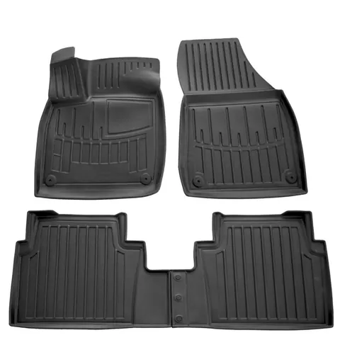 Килимки Stingray 3D (5 шт, поліуретан) для Volkswagen ID.6 2021- рр — Volkswagen ID.6 2021- гг. DianaParts