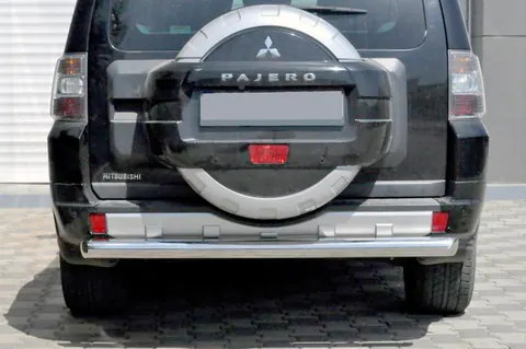 Задня дуга AK002 (нерж.) для Mitsubishi Pajero Wagon III 1999-2006 рр — Mitsubishi Pajero Wagon III 1999-2006 гг. DianaParts