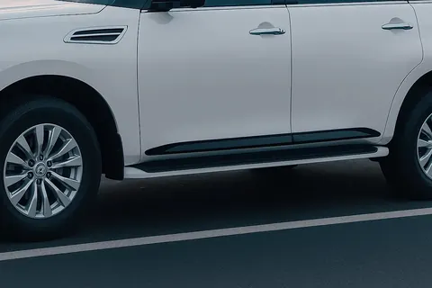 Молдинги дверні (4 шт, чорні) для Nissan Patrol Y62 2010-2024 рр — Nissan Patrol Y62 2010-2024 гг. DianaParts