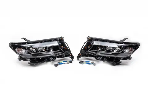 Передня оптика LED (2017-2026, 2 шт) для Toyota Land Cruiser Prado 150 рр — Toyota Land Cruiser Prado 150 2009-2023 гг. DianaParts