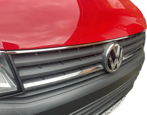 Накладка на верх решітки 2015-2019 (1 шт, нерж) для Volkswagen T6 рр — Volkswagen T6 2015-2024 гг. DianaParts