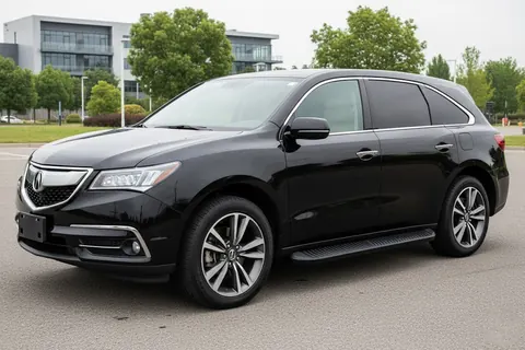 Бокові пороги Tayga Black (2 шт., Алюміній) для Acura MDX 2013-2020 рр — Acura MDX 2013-2020 гг. DianaParts