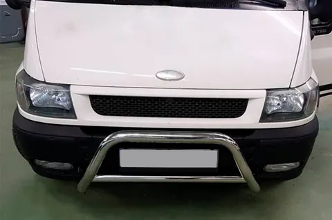 Кенгурятник WT006 (нерж) для Ford Transit 2000-2014 рр — Ford Transit 2000–2014 гг. DianaParts