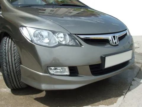 Накладка на передній бампер 2006-2009 (під фарбування) для Honda Civic Sedan VIII рр — Honda Civic Sedan VIII 2006-2011 гг. DianaParts
