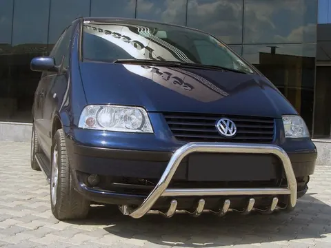 Кенгурятник WT003 (нерж) 60 мм для Volkswagen Sharan 1995-2010 рр — Volkswagen Sharan 1995-2010 гг. DianaParts