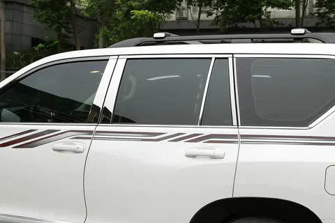 Молдинг дверних стійок (8 шт, нерж) для Toyota Land Cruiser Prado 150 2009-2023 рр — Toyota Land Cruiser Prado 150 2009-2023 гг. DianaParts