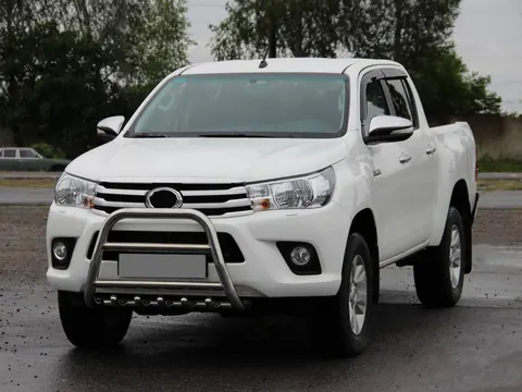 Передній захист QT008 (нерж) для Toyota Hilux 2015- рр — Toyota Hilux 2015- гг. DianaParts