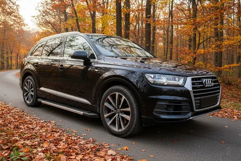 Бокові пороги RedLine V1 (2 шт., Алюміній) для Ауди Q7 2015-2026 рр — Audi Q7 2015–2026 гг. DianaParts